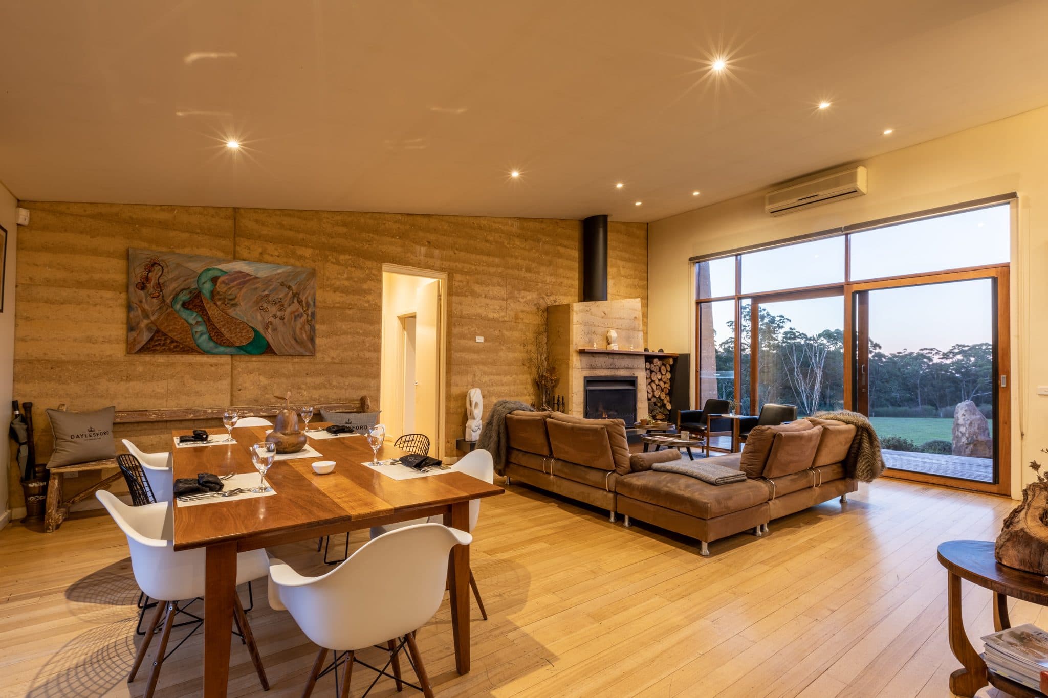 Bedroom opening to the dining and lounge